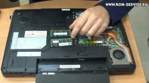 Как поменять модуль памяти на ноутбуке,  на примере MSI EX700