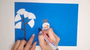 Новогодняя ПОДЕЛКА в садик своими руками. Поделки из ватных дисков