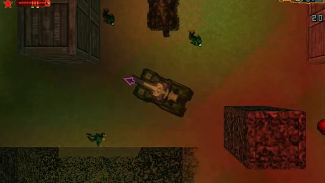 GTA2 Chapter-45 ARMY BASE ALERT! Zaibatsu Mission. Industrial District. смотреть онлайн