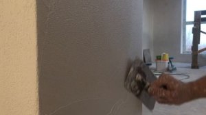 Бюджетный вариант  фактуры "травертин"  своими руками! Декоративная штукатурка просто и не дорого!