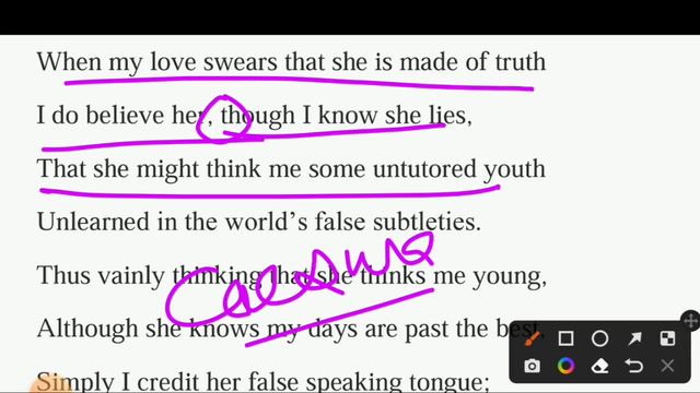 SONNET 138 WORD TO WORD EXPLANATION WITH IMPORTANT NOTES || WILLIAM SHAKESPEARE || POETIC DEVICE || смотреть онлайн