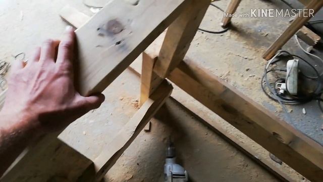 Садовая скамейка своими руками! Очень удобная и симпатичная! смотреть онлайн