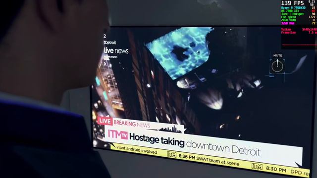 Detroit Become Human Demo Max Settings Ultrawide 3440x1440 | RX 7900 XTX | R9 7950X3D
