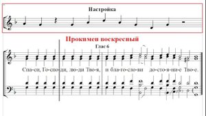 ? Прокимен воскресный, глас 6 (бас ) Cпаси, Господи, люди Твоя и благослови достояние Твое