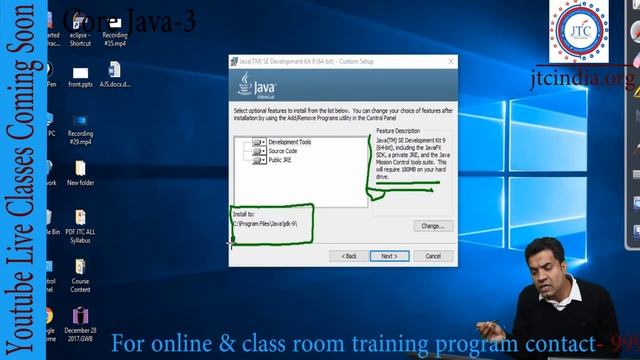 Core Java -9 : Java Language: JDK 9 Installation | SCJP / OCJP by Som Sir Part-5