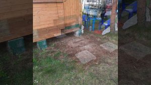 Крыльцо к дому. металл и дпк доска. Самое лучшее решение для улицы.