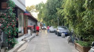 [4K] sunny day Wudaoying Hutong Evening Walk Beijing China