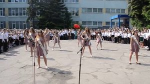 выпускной вальс школа 54 днепр   танец девочек