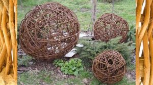 Поделки из ивовых прутьев для дачи