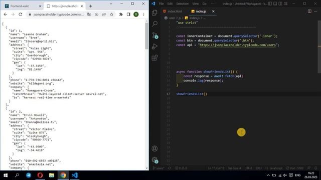 Fetch API, Promise, Async/Await, Try/Catch для новичков на практике. Запросы на сервер. JavaScript.