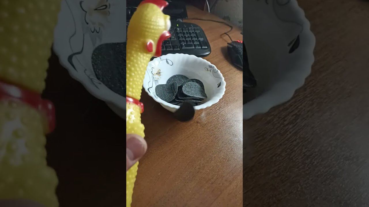 Курица хотела стащить чипсы