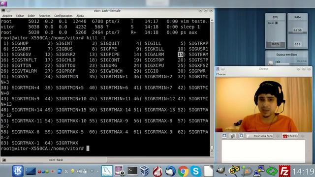 GERENCIAR PROCESSOS - LINUX - COMANDO KILL e PS AUX смотреть онлайн