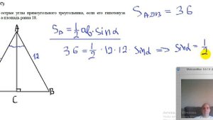 Углы прямоугольного треугольника (Задача №324607)