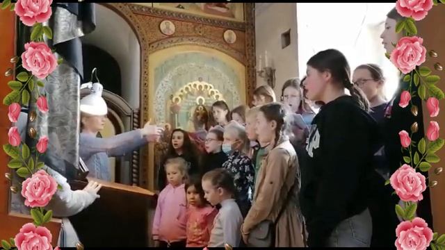 Пасхальное поздравление детского хора храма свв. бесср. Космы и Дамиана в Шубине смотреть онлайн