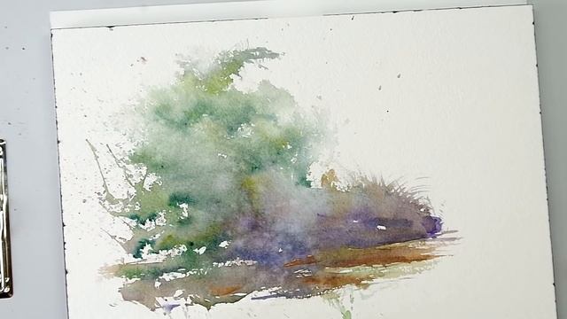 How to Paint a Spontaneous Watercolor Landscape – "Accidental Painting" смотреть онлайн