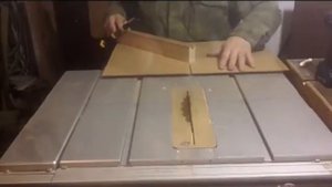 Спил под 45 на пильном столе