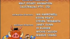 Timon and Pumbaa end credit