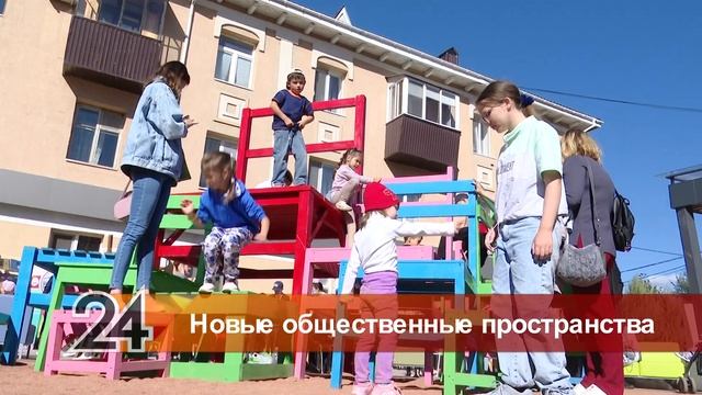 Чайный и студенческий скверы построены на улице Ленина в Альметьевске