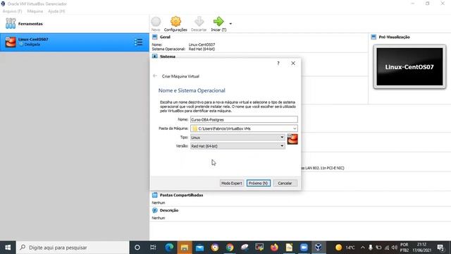 #postgresql #postgres #dbapostgresql - Instalando Virtual Box Parte 1