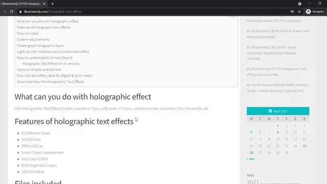 Free Holographic Action Pack | Photoshop Action Pack Free Download | How to Download PS Action Pack