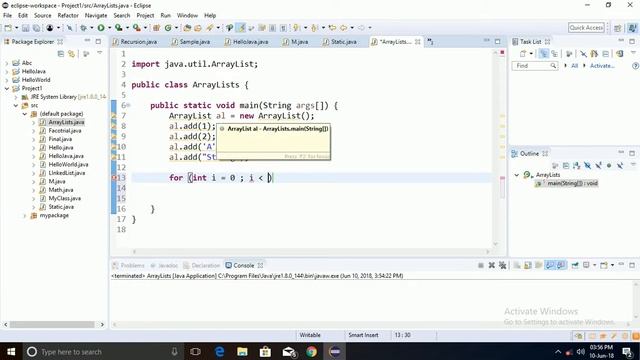 JAVA: ArrayList (Part 1) in Hindi смотреть онлайн