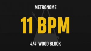 11 BPM 4/4 - Best Metronome (Sound : Wood block)