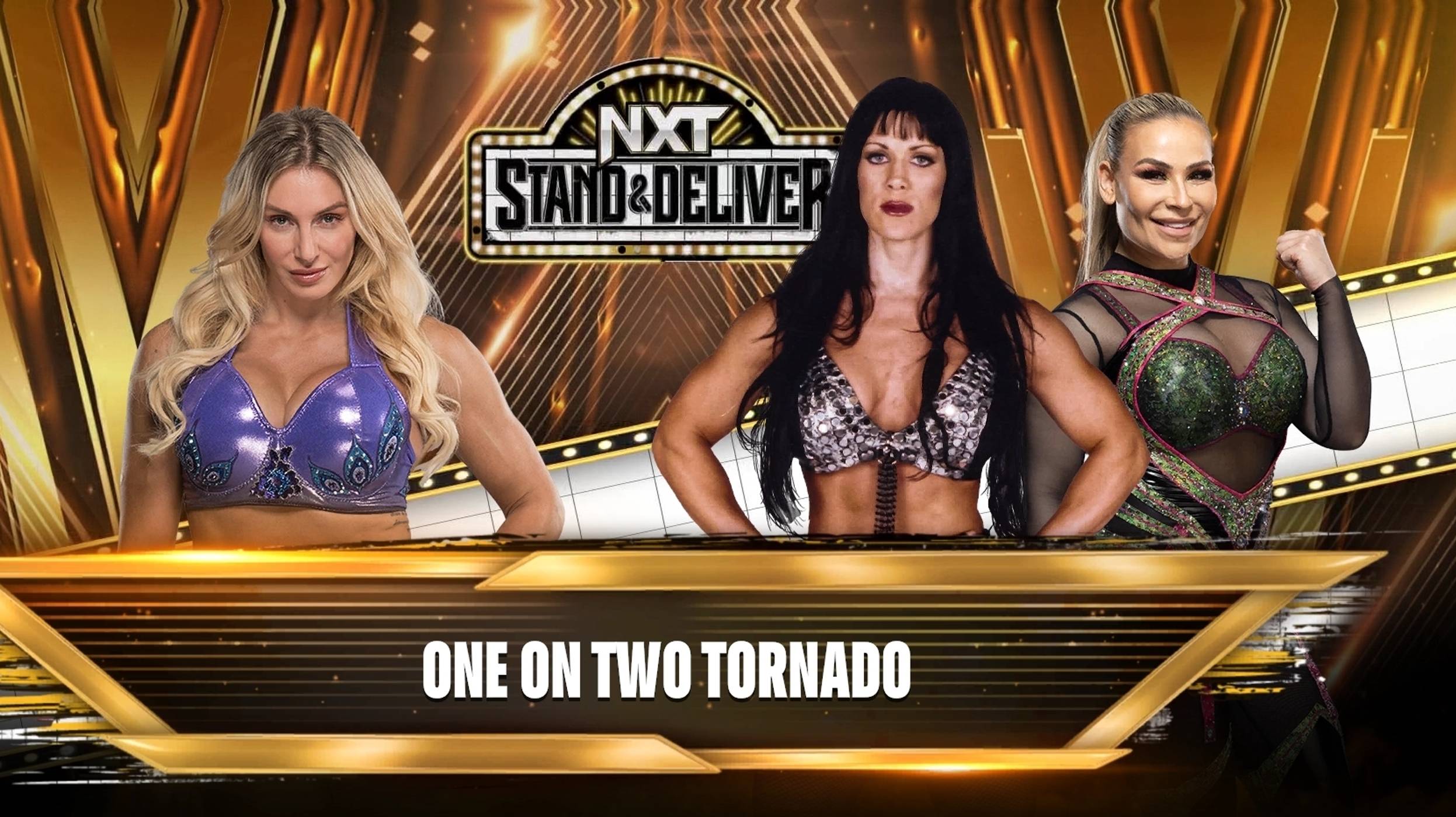 WWE 2K24-HANDICAP/ONE ON TWO TORNADO - CHARLOTTE FLAIR VS  CHYNA  & NATALYA