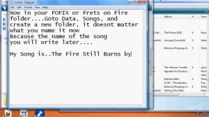 How to put in Custom Songs for FRETS ON FIRE or FOFIX