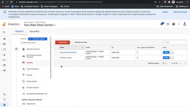 Google Analytics 4 kurulumu ve Google Analytics (Universal Analytics) Hesabında Gezinme