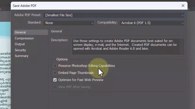 Reduce PDF file size without loss Quality on Photoshop Malayalam | Decrease Photoshop PDF size смотреть онлайн