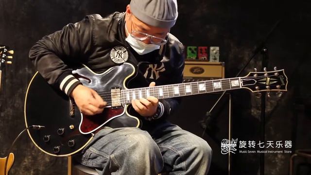 Gibson Custom Shop 1959 ES-355 Ebony Stop Bar VOS | No Talking смотреть онлайн