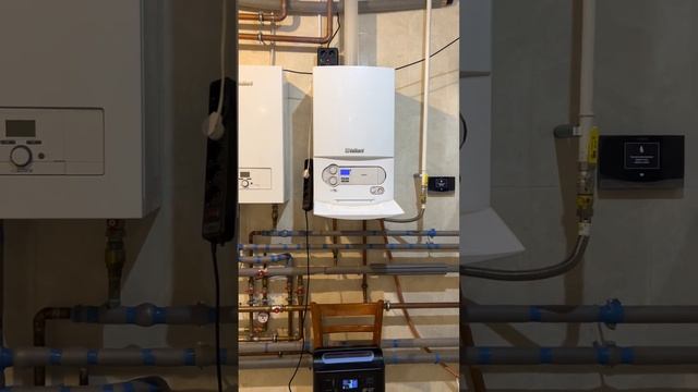 Работа газового котла від Зарядної станції PowerPlant