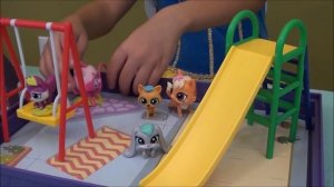 Littlest Pet Shop Pets Birthday Party Story with LPS Coffee Shop Toy Set and Little Pet Shop Pets