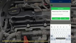 konnwei kdiag OBD2 scanner bluetooth with free app upgrade forever