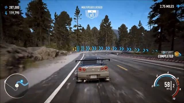 NEED FOR SPEED Payback | Nissan Skyline GT-R V-spec 1999 Drift build Gameplay смотреть онлайн