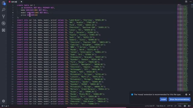 PostgreSQL: Adding New Table And Data Using Mockaroo | Course | 2019