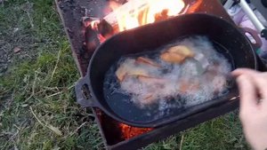 Картошка по деревенски на мангале