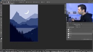 Cómo hacer un Paisaje Plano en VIVO en Photoshop