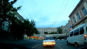 Ростов-на-Дону вечером. Поездка по улицам города под музыку | Города России #9