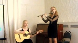 Весеннее танго Дуэт Ра (вокал, гитара и флейта) spring tango, vocals, flute, guitar