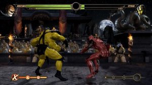 Mortal Kombat Komplete Edition - Yellow Lantern Kintaro & Deadpool Shao Kahn Tag Ladder Gameplay