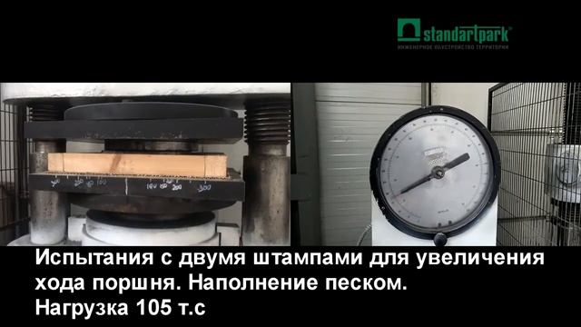 Испытание газонной решётки Hexarm от Standartpark на выдерживаемую нагрузку смотреть онлайн