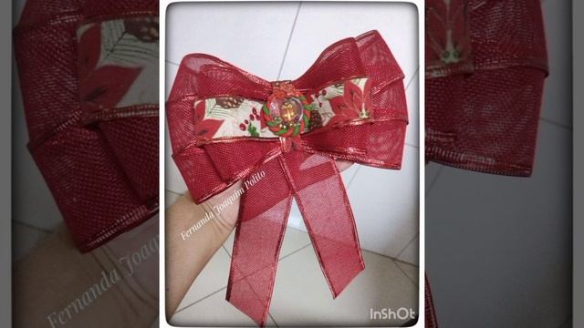 BIG LAÇO?(PARA ÁRVORE DE NATAL) DIY - RIBBON BOW HAIR #diy #handmade #hairclips #dicas #moda #foryo