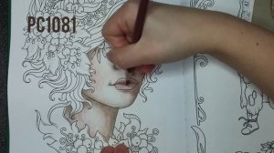 Как раскрасить портрет в раскраске-антистресс/ Prismacolor Premier