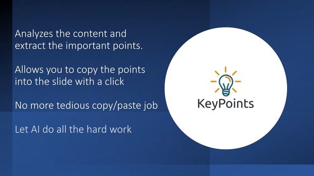 KeyPoints Google Slides add-on
