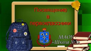 Посвящение в первоклассники - 2017. МАОУ «Школа № 3» г. Камышлов