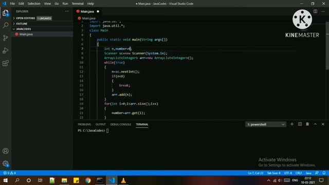 Take Input Until Negative Number Enter|store them in array|count Integer in array that divisible by