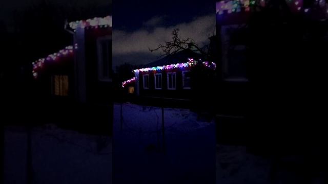 гирлянда 100 метров, украсил дом к новому году смотреть онлайн