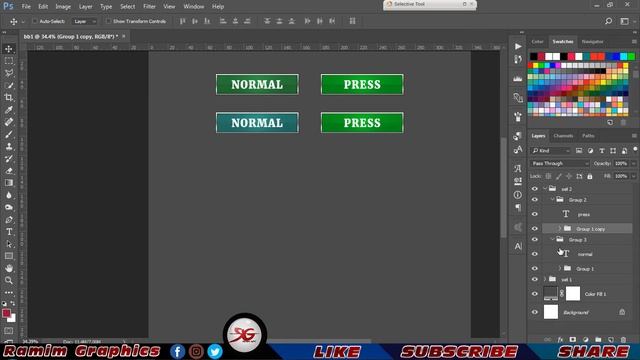 How to Design Mobile Application button in Photoshop. смотреть онлайн