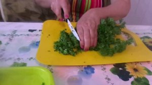 Очень простой и быстрый способ заготовки свежей зелени петрушки на зиму в домашних условиях.